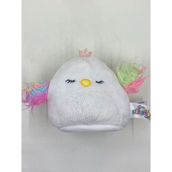 5" Squishmallow Flip A Mallow soft plush 5" Sleepy Cream Owl / Swan - Picture 2 of 9